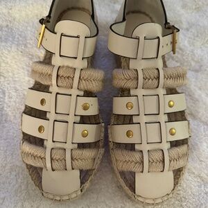 Tory Burch Platform Espadrille Sandal Size 7